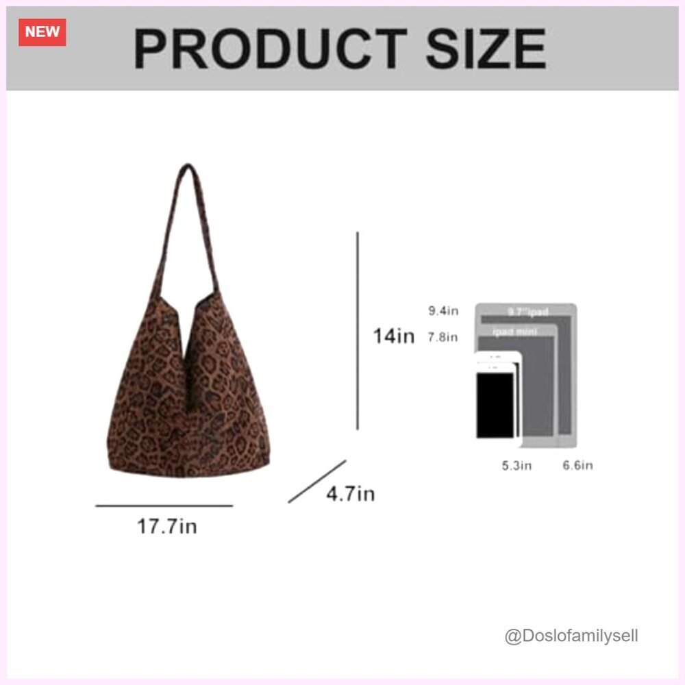 Large Capacity Slouchy Hobo Bag Retro Soft Leather Tote Shoulder Handbag - Picture 4 of 7